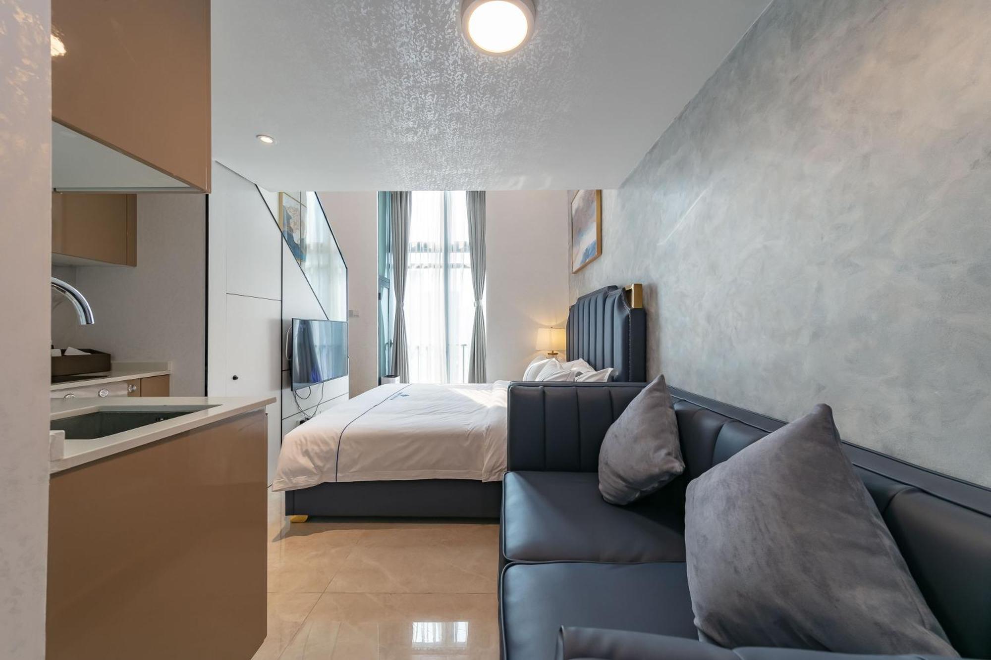 Boruisi Plaza Residence Apartment - Shenzhen Futian Convention & Exhibition Center מראה חיצוני תמונה