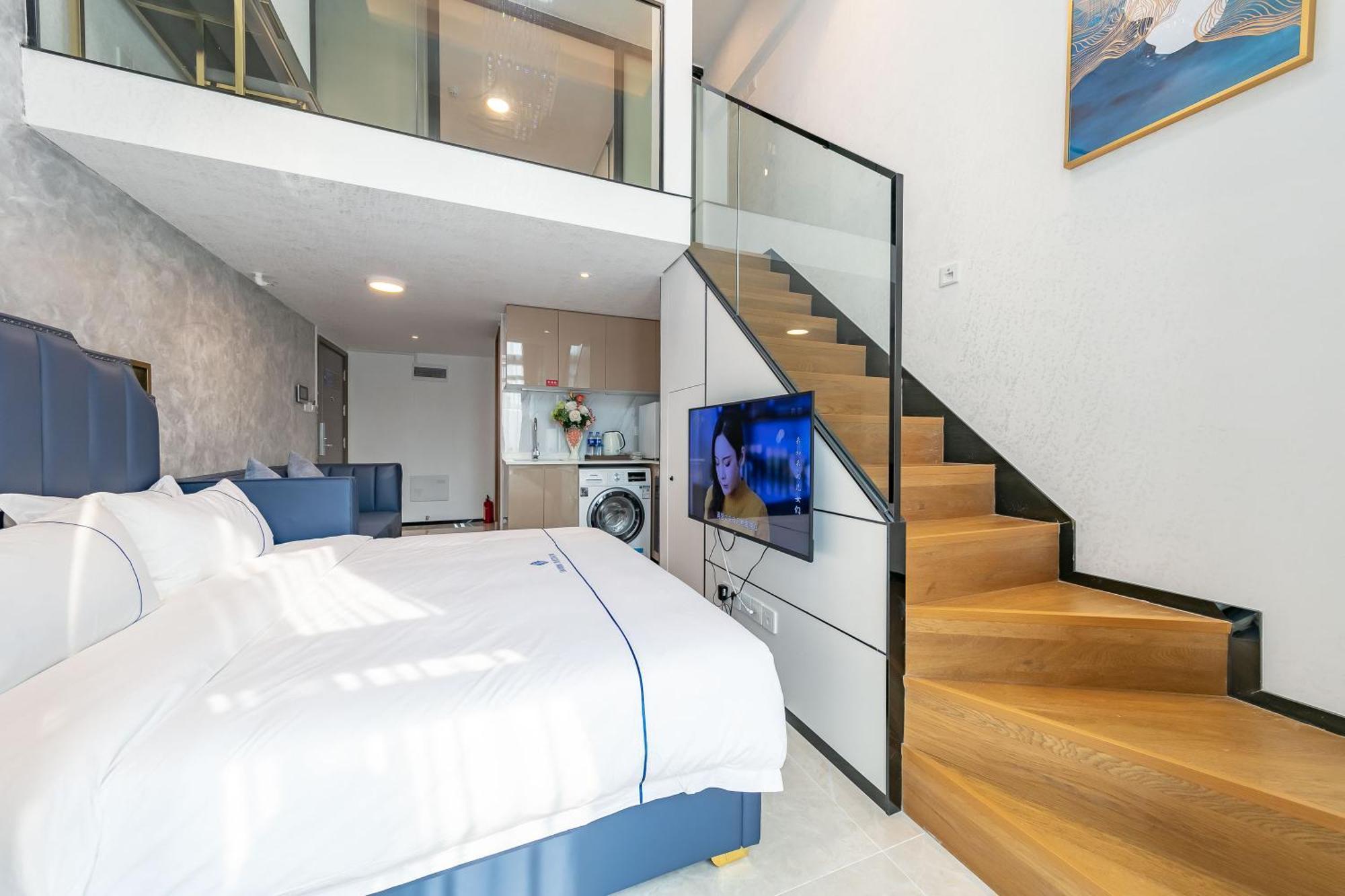 Boruisi Plaza Residence Apartment - Shenzhen Futian Convention & Exhibition Center מראה חיצוני תמונה