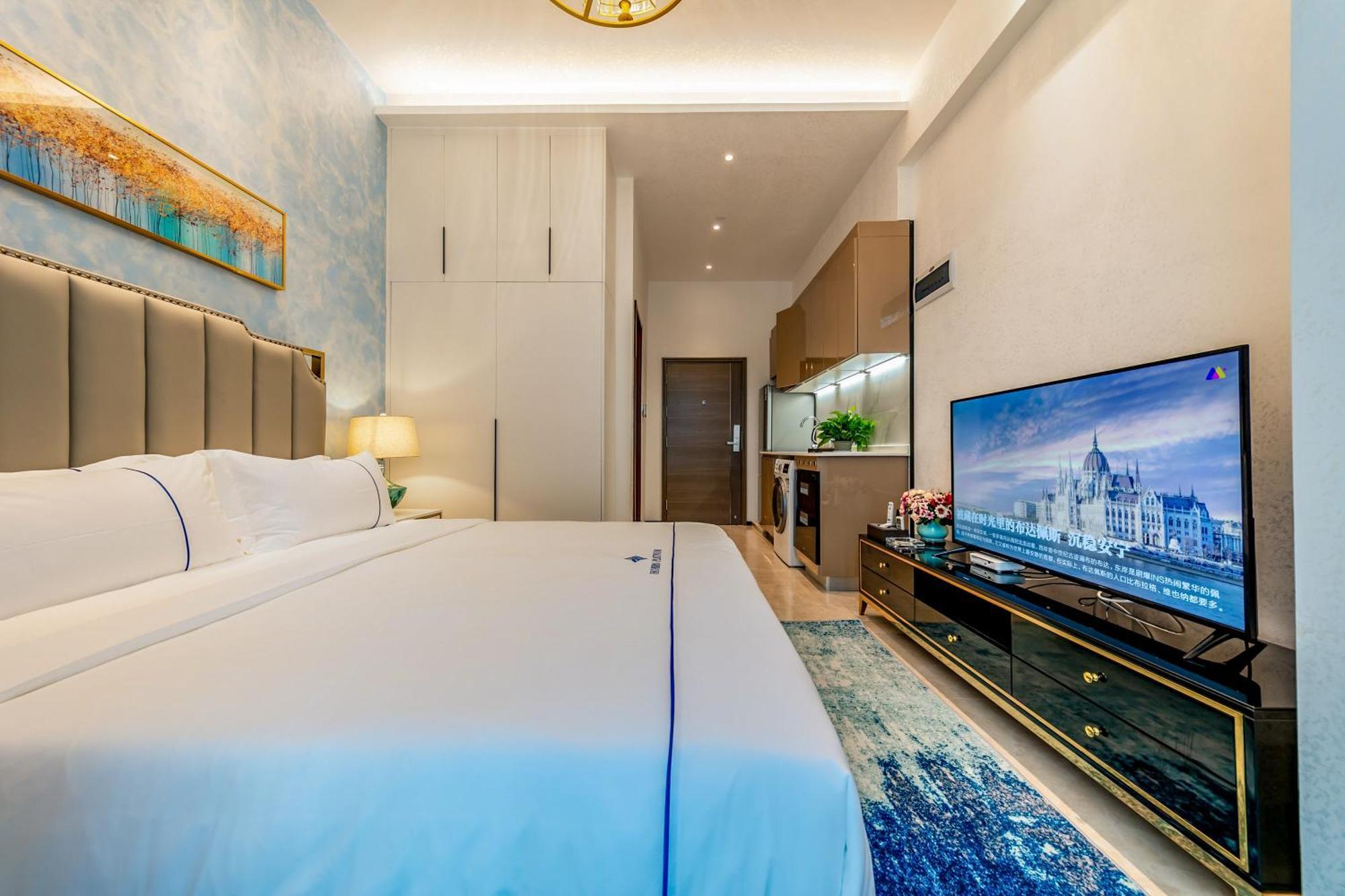 Boruisi Plaza Residence Apartment - Shenzhen Futian Convention & Exhibition Center מראה חיצוני תמונה