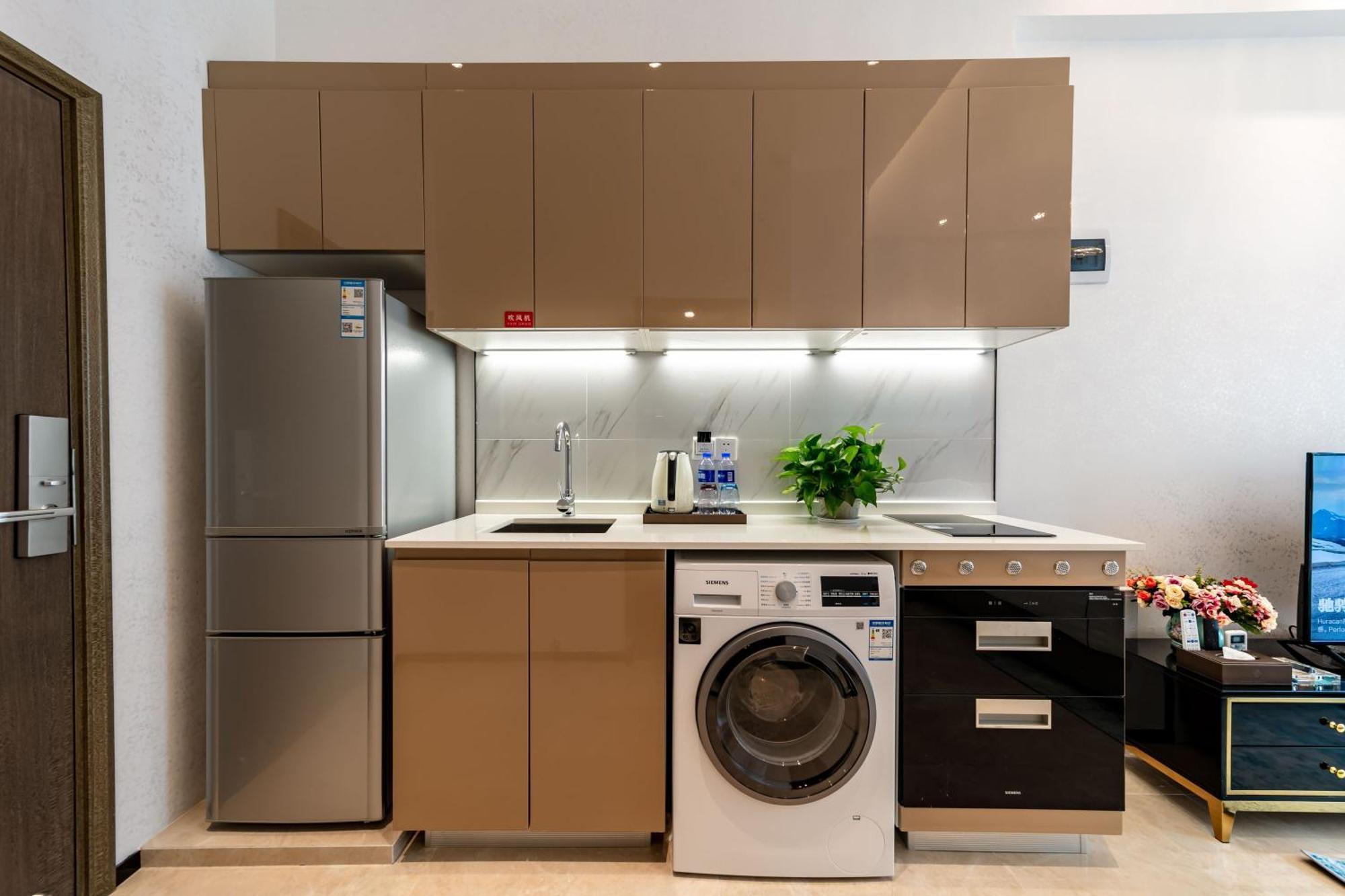 Boruisi Plaza Residence Apartment - Shenzhen Futian Convention & Exhibition Center מראה חיצוני תמונה