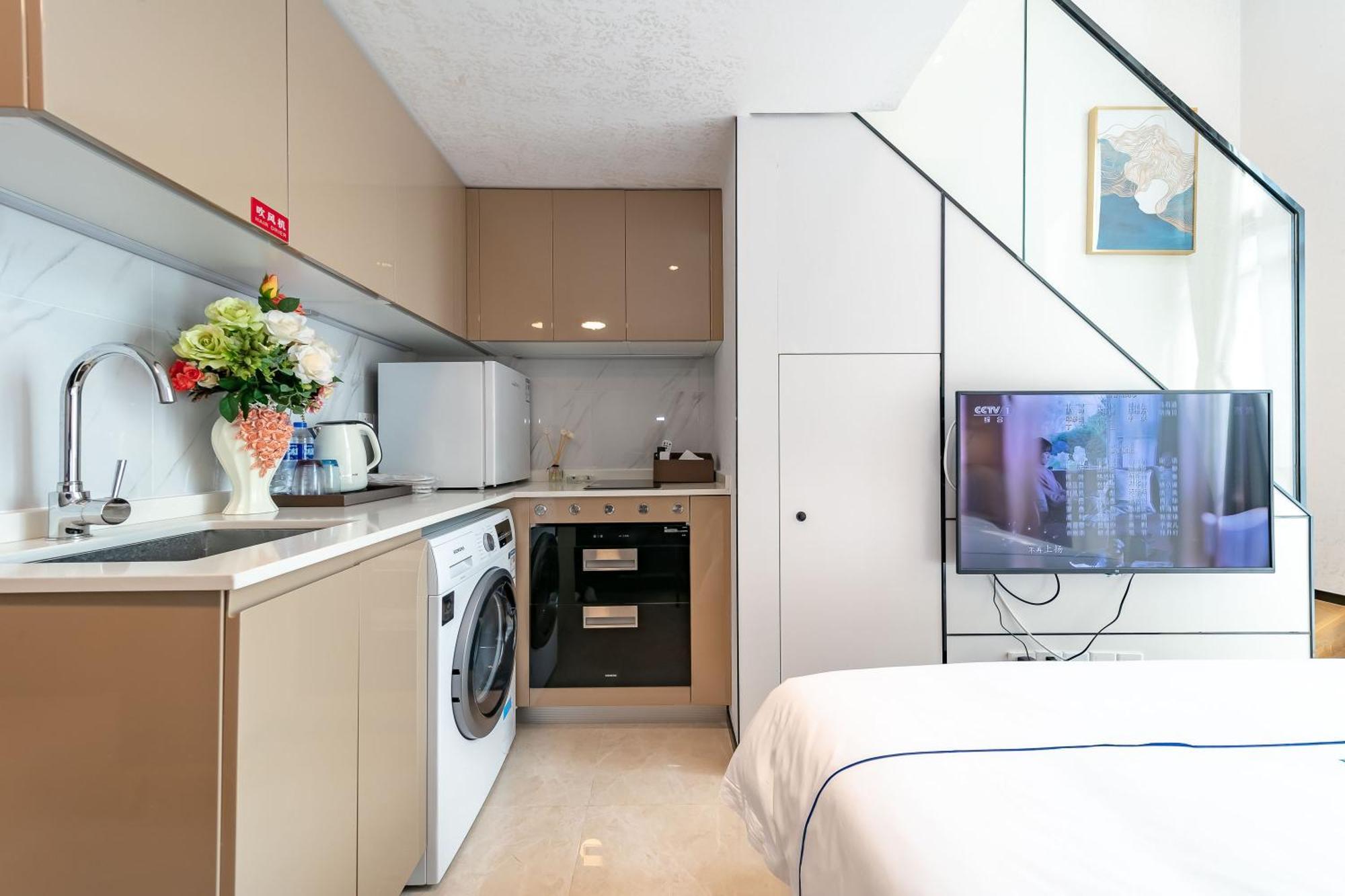 Boruisi Plaza Residence Apartment - Shenzhen Futian Convention & Exhibition Center מראה חיצוני תמונה