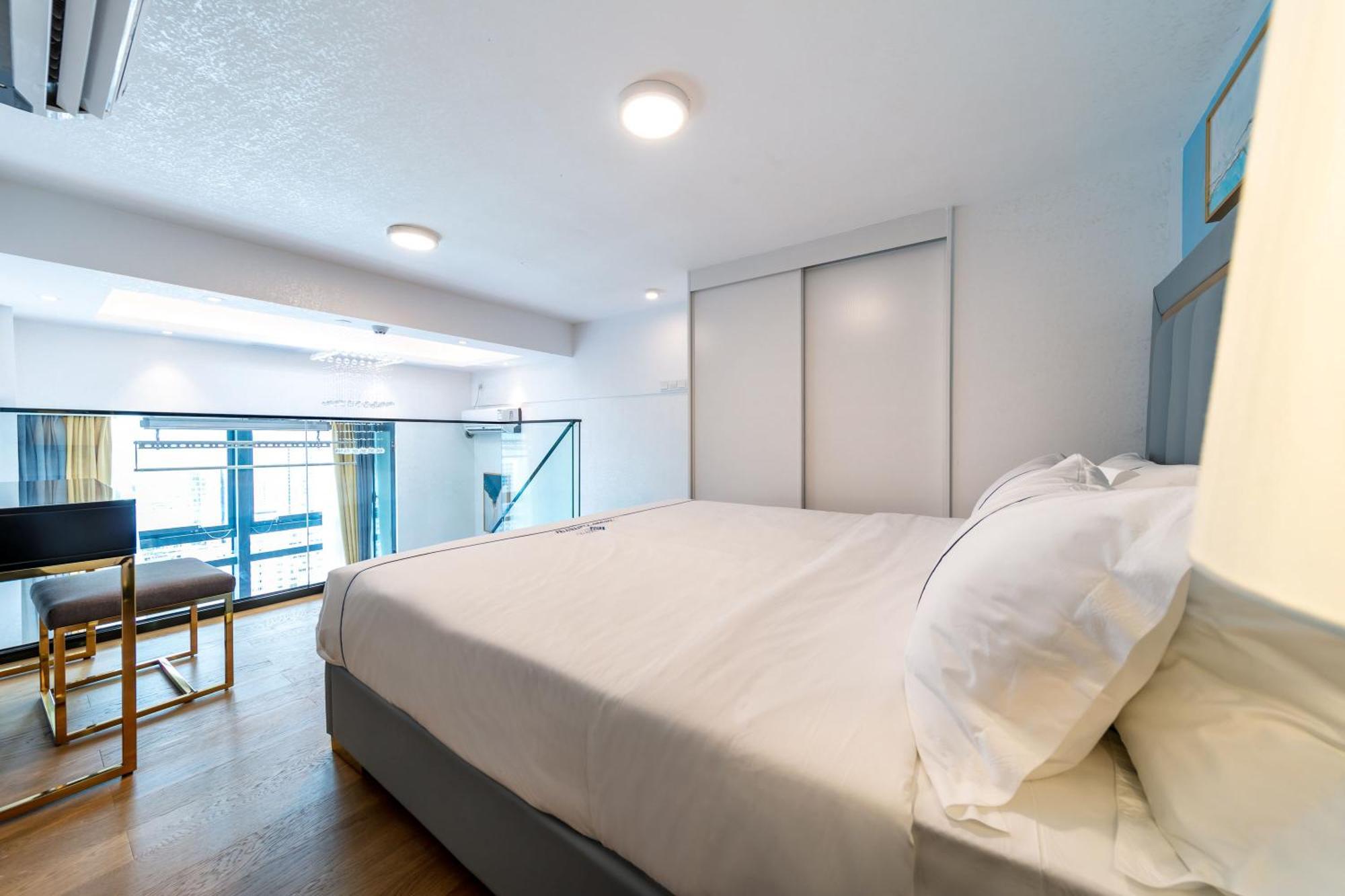 Boruisi Plaza Residence Apartment - Shenzhen Futian Convention & Exhibition Center מראה חיצוני תמונה